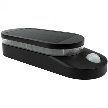 Lampa LED Solarna Ogrodowa Oprawa Elewacyjna Czujnik Ruchu i Zmierzchu 4000K IP65