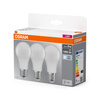 3x Żarówka LED A60 E27 10W = 75W 1055lm 4000K Neutralna 150° BASE Osram