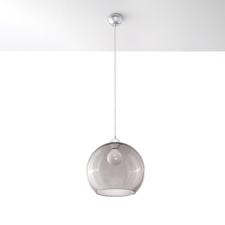 Lampa Sufitowa Wisząca Zwis Kula E27 Okrągła Grafitowa Minimalistyczna Ball Sollux
