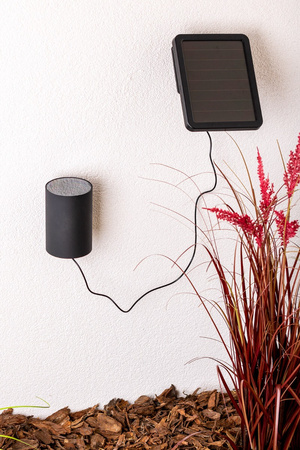 Kinkiet Lampa Solarna LED Ogrodowa Elewacyjna 3000K IP44 Góra Dół Czujnik Zmierzchu