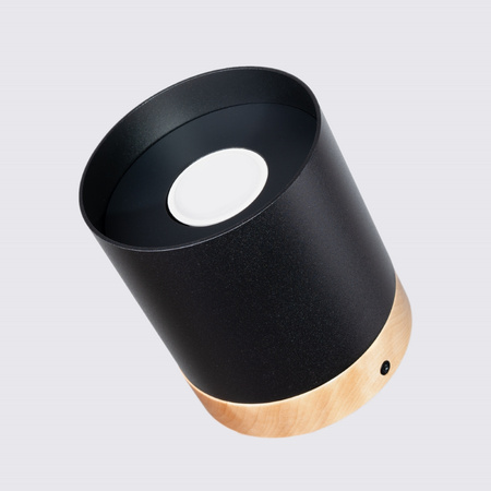 Lampa Sufitowa Oprawa Natynkowa GU10 Tubularna Czarna Brązowa Skandynawska Rif Sollux