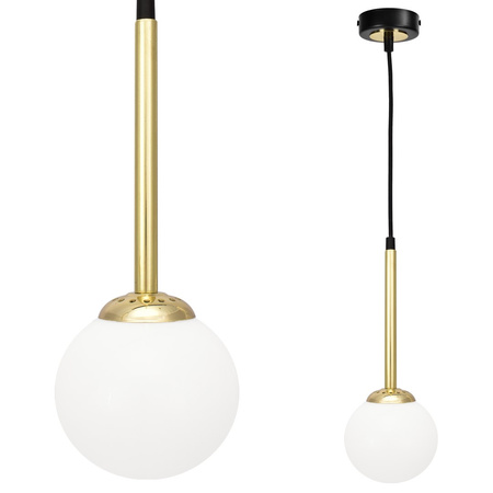 Lampa wisząca czarny mosiądz MiLAGRO PARMA 1x E14