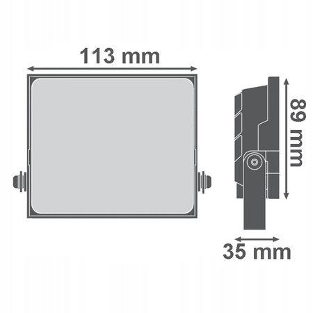 Naświetlacz LED Lampa Reflektor 20W 1800lm 4000K Neutralna IP65 NL-2 Ecolight