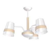 Lampa Sufitowa Żyrandol VENEZIA Biała 3xE27 Milagro