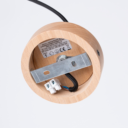 Lampa Sufitowa Wisząca Zwis E27 Geometryczna Czarna Skandynawska Jaga Sollux