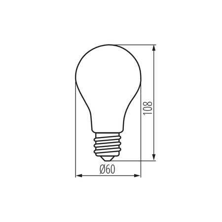 Żarówka LED E27 Edison A60 11W = 100W 1521lm 4000K Neutralna Przezroczysta XLEDIM Filament Kanlux