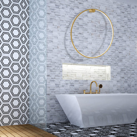 Lampa Ścienna Kinkiet Saturno Złota 46W LED Milagro