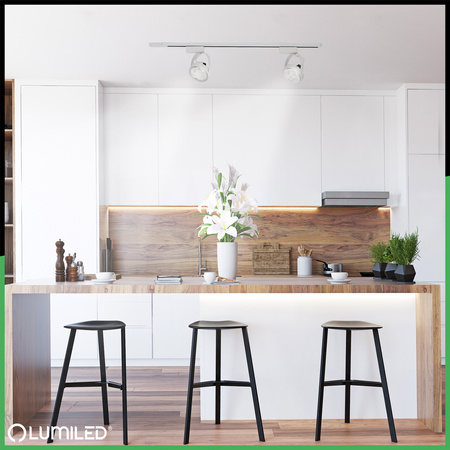 Reflektor Szynowy GU10 ES111 Biały VICTUS Lampa do Szynoprzewodów Jednofazowych Lumiled