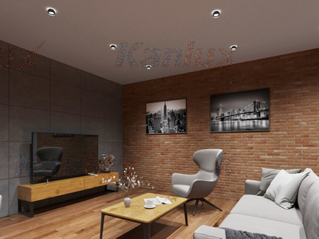 Oprawa sufitowa halogenowa GOVIK MR16 GU10 czarna IP20 Kanlux