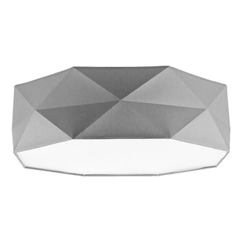 Lampa Sufitowa Plafon Oprawa KANTOOR GRAY Okrągła Biało-Szara 52cm 15W 4xE27 1566 TK Lighting