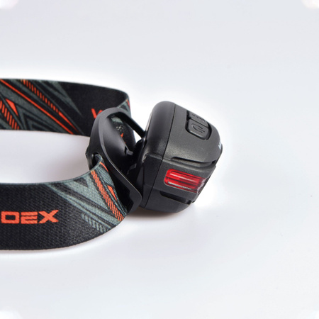 Latarka Czołowa Akumulatorowa LED 5W 330lm 5 Trybów Pracy USB-C Wodoszczelna IP67 Videx