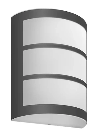 Kinkiet Ogrodowy Lampa Elewacyjna Zewnętrzna LED 6W 500lm 4000K Antracyt IP44 Python Philips