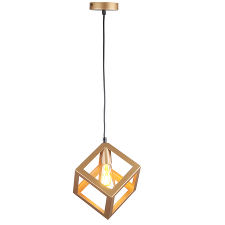 Lampa Sufitowa Wisząca Zwis Dekoracyjna E27 Złota Sweden Sanico Goldlux