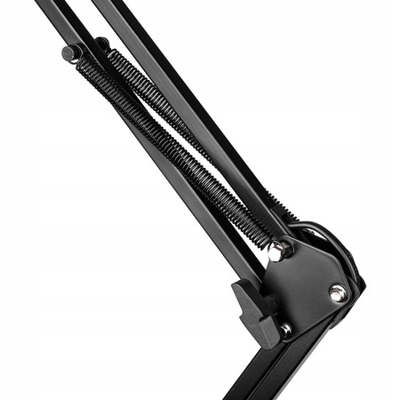 Lampka Biurkowa Kreślarska LED 7W 480lm 4500K 120° Czarna z Uchwytem