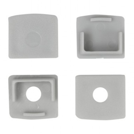 Profil Aluminiowy Natynkowy do LED do Płyt KARTON / GIPS 2m z Mroźnym Kloszem i Zaślepkami Ecolight