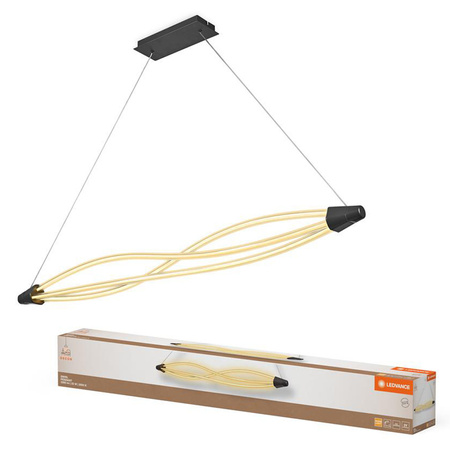 Lampa Sufitowa Wisząca Dekoracyjna LED 22W 2400lm 3000K Ciepła Ściemnialna Zwis Szary Decor Ledvance
