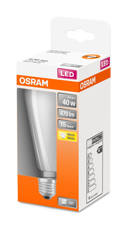 Żarówka LED ST64 E27 4W = 40W 470lm 2700K Ciepła 300° Retrofit Filament CLASSIC Osram