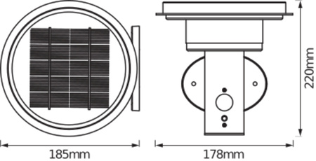 Kinkiet Ogrodowy Lampa Elewacyjna Zewnętrzna LED z Czujnikiem Ruchu i Zmierzchu 6W 400lm 3000K Ciepła Ściemnialna Czarny IP44 Endura Osram