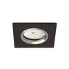 Oprawa Podtynkowa GU10 Halogenowa Wpuszczana Spot Oczko Czarna Kwadratowa Kobi