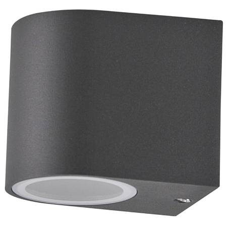 Kinkiet ogrodowy zewnętrzny na LED 1x GU10 BOSTON GOLDLUX (Polux) ALUMINIUM SZARY owalny