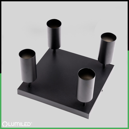 Lampa Sufitowa Plafon SPOT TUBA Reflektor Oprawa Halogenowa 4x GU10 TABULA LUMILED