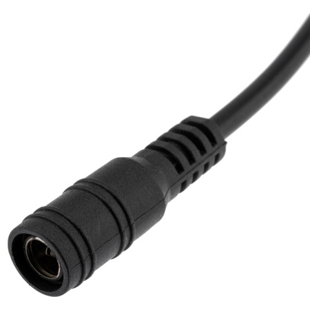 Wtyk zasilania DC 2.1 / 5.5 mm MONTAŻOWY Z KABLEM ZATRZASK 15cm
