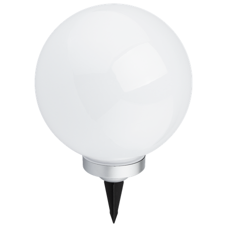 Lampa Ogrodowa LED SOLARNA Wbijana RGB NAZIEMNA KULA 30cm BIAŁA + Pilot VOLTENO