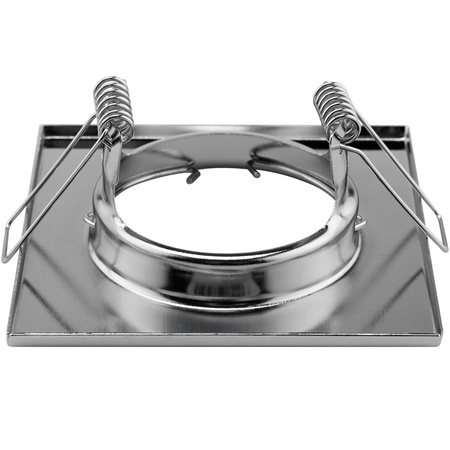 6x Oprawa Halogenowa Podtynkowa Stała Kwadrat PAVO Chrom Blacha MR16 GU10 LUMILED