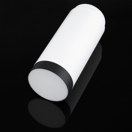 Lampa Ogrodowa Zewnętrzna E27 CZARNY SŁUPEK 45cm z Czujnikiem Ruchu i Zmierzchu