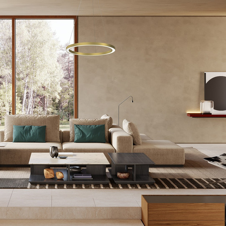 Lampa Wisząca Sufitowa GALAXIA Złota 26W LED Milagro