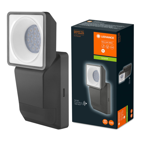 Naświetlacz LED Reflektor Zewnętrzny Lampa 8W 750lm 4000K IP55 Szary Z Czujnikiem Ruchu i Zmierzchu Endura Ledvance