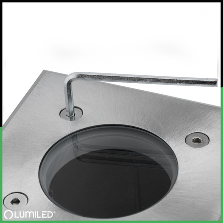 Oprawa Najazdowa Lampa Dogruntowa Wpuszczana GU10 IP65 IK09 Kwadrat CATIO 2 LUMILED