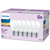 6x Żarówka LED E27 A60 7W = 60W 806lm 2700K Ciepła 300° FILAMENT EC Multipack Philips