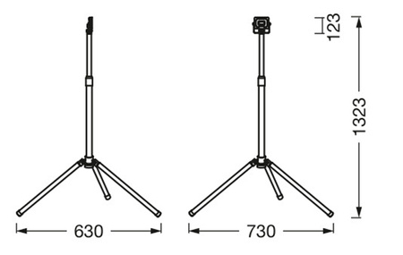 Reflektor Naświetlacz Lampa LED Na Statywie 30W 3000lm 6500K Halogen Roboczy Przenośny Worklights LEDVANCE