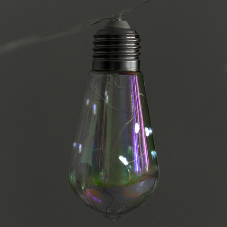 Girlanda Solarna Ogrodowa 20x LED Łańcuch Świetlny Ozdobne Kuleczki 5.8m