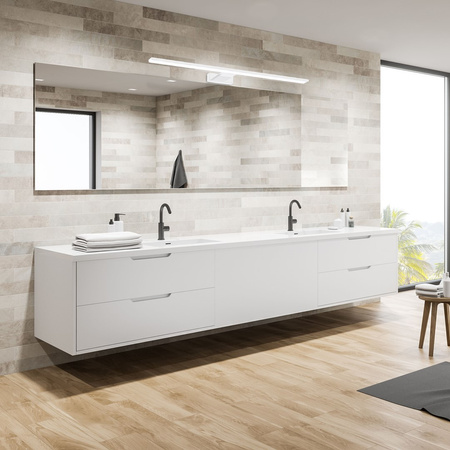 Lampa Ścienna Kinkiet SHINE Biała 80cm 15W LED Milagro