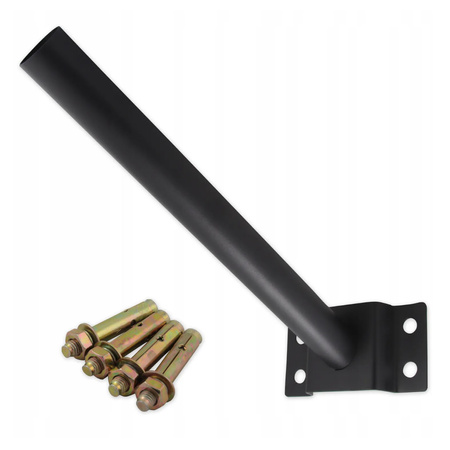 UCHWYT do Lampy ulicznej SOLARNEJ 41CM RURA ?48mm Czarny Masterled