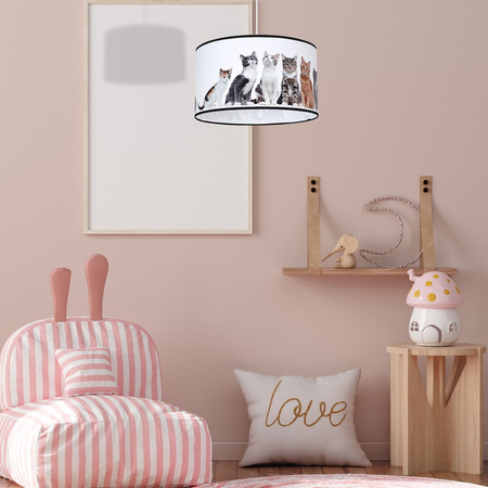 Lampa Wisząca Sufitowa CATS 1xE27 Milagro