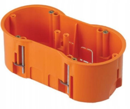 Puszka Elektryczna Podwójna PK60 2x68 Głęboka do Płyt Gipsowych Regips + Wkręty PAWBOL