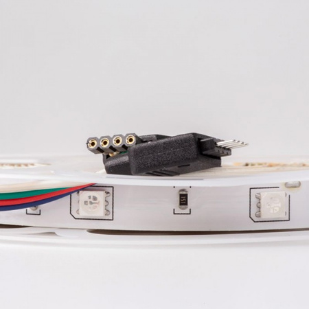 Taśma LED Pasek SMD 5050 7.2W/m 60LED/m Wielokolorowa RGB IP20 Rolka 5m + Zasilacz + Pilot Ecolight