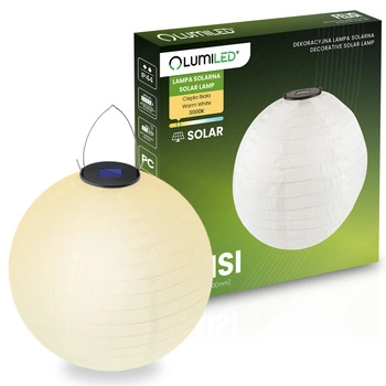 Lampa Solarna Ogrodowa LED FELISI Lampion Origami 30cm LUMILED