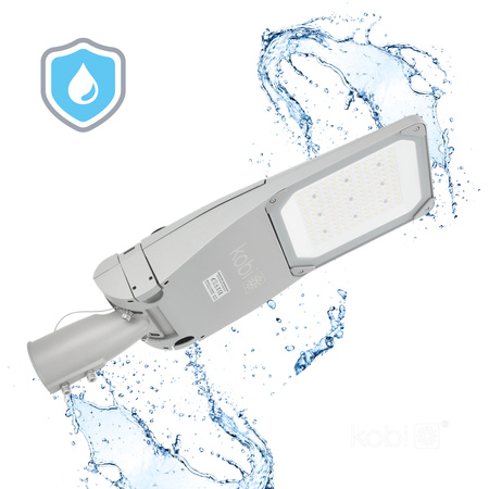 Lampa Uliczna LED Przemysłowa Oprawa Drogowa 120W 20400lm 4000K Neutralna IP66 IK09 Szara Master Street Kobi