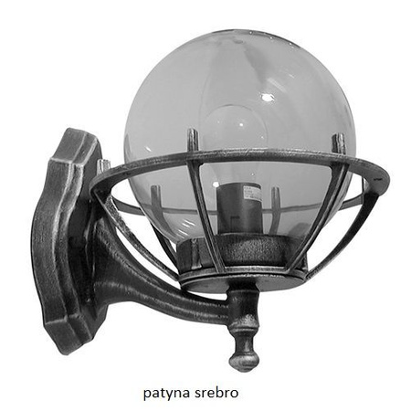 Lampa Ogrodowa Zewnętrzna Elewacyjna KINKIET LED Kule z koszykiem 200 K 3012/1/KPO E27 Su-Ma