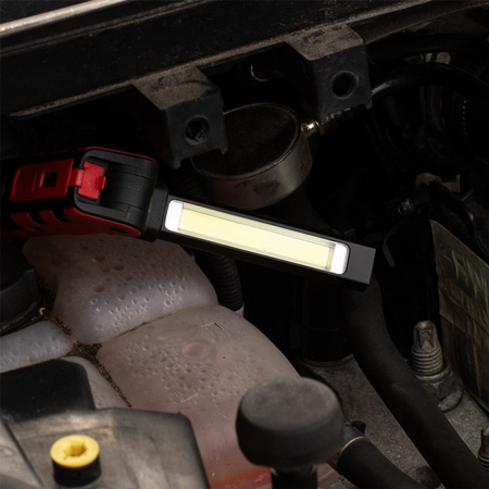 Latarka Akumulatorowa Warsztatowa Składana Magnes COB + LED 140lm + 360lm VA0104 Vayox