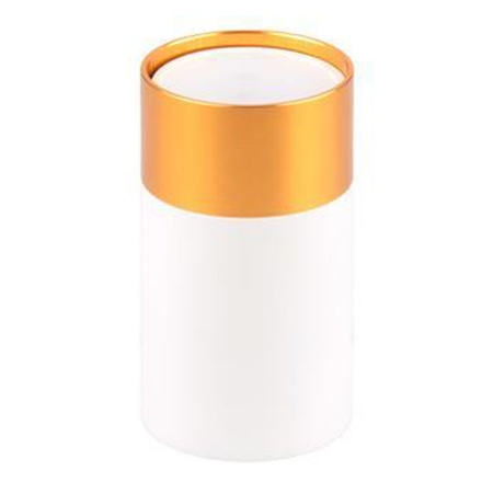 Oprawa Natynkowa Halogenowa Tuba Reflektor Spot GU10 Okrągła Biała Złota Klemens Masterled