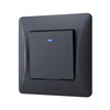 Przełącznik Włącznik 1-biegunowy Podświetlany 10A Natynkowy Czarny BINERA VIDEX