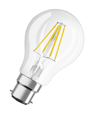 Żarówka LED A60 B22d 4W = 40W 470lm 2700K Ciepła 300° Retrofit Filament CLASSIC Osram