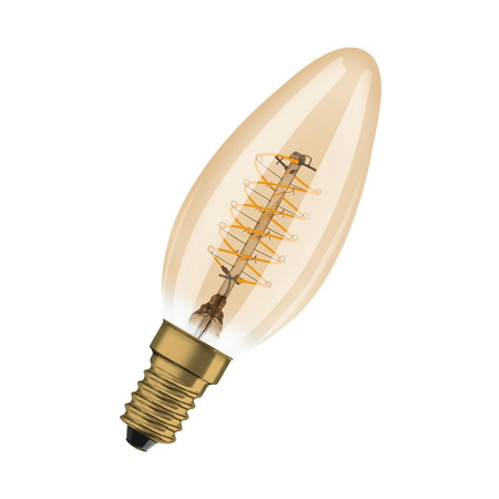 Żarówka LED Dekoracyjna B35 Świeczka E14 3.4W = 25W 250lm 2200K Ciepła 320° Filament Ściemnialna Vintage 1906 Osram
