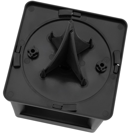 Lampa Solarna Ogrodowa LED Wbijana Zewnętrzna na Słupek Ogrodzeniowy Ogrodzenie Balustradę Taras 3000K KWADRUS LUMILED