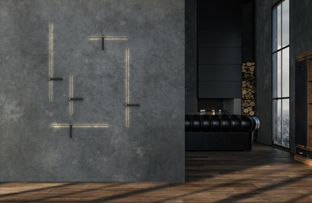 Kinkiet Ścienny Lampa Natynkowa LED 15W 500lm 3000K Ciepła Czarna Wodoodporna Łazienkowa IP23 Nowoczesna IMPULSE LED L 8117 Nowodvorski